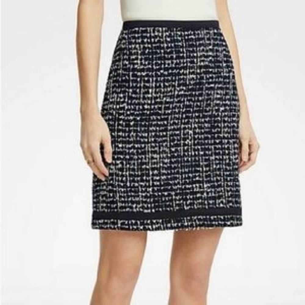 Ann Taylor Tweed A Line Skirt 462934